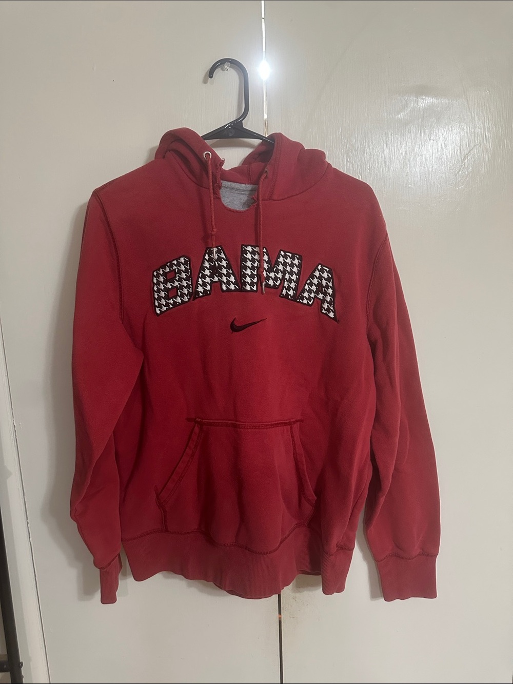 Nike women’s Red Crewneck Hoodie with 'BAMA' Appliqué